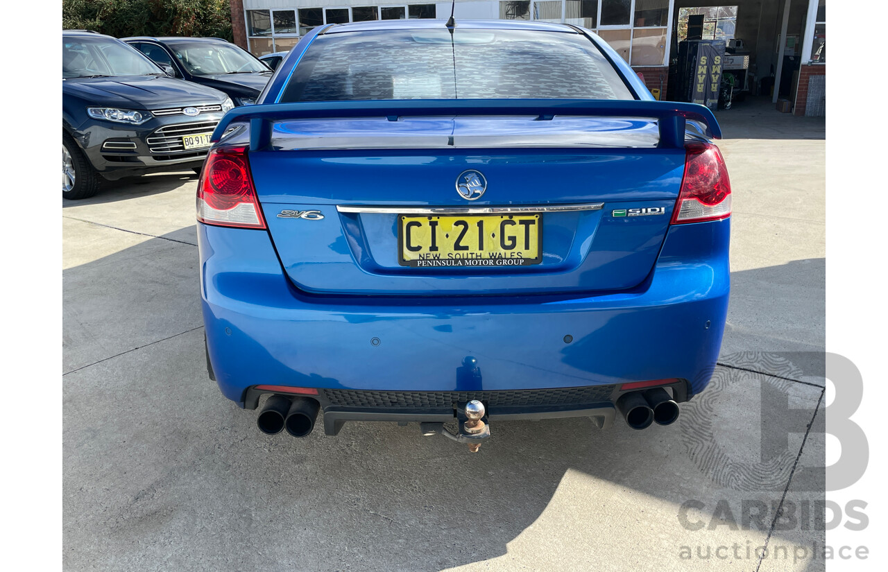 7/2011 Holden Commodore SV6 VE II 4d Sedan Blue 3.6L