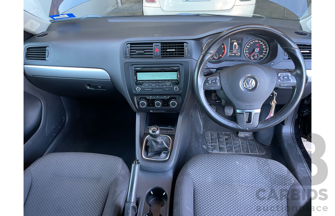 11/2011 Volkswagen Jetta 118 TSI 1KM MY12 4d Sedan Black 1.4L