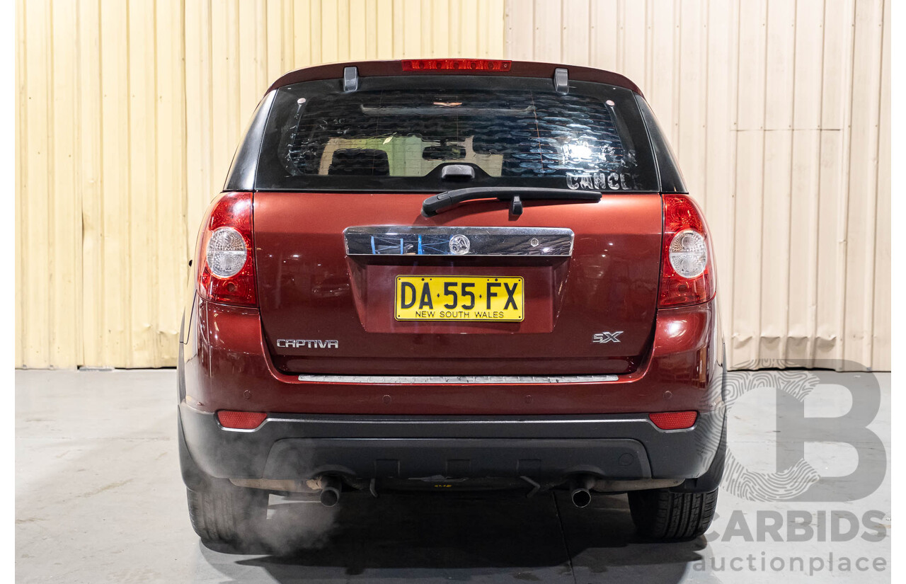 5/2010 Holden Captiva SX (4x4) CG MY10 4d Wagon Maroon V6 3.2L - 7 Seater
