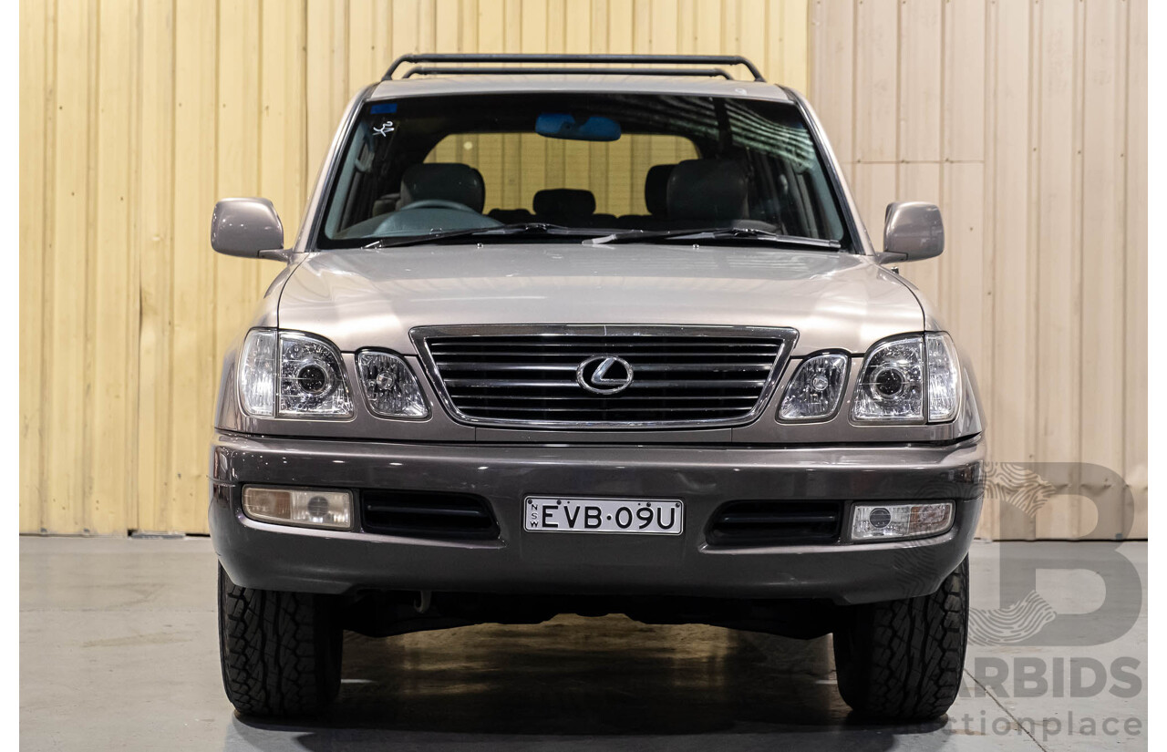 7/1998 Lexus LX470 (4x4) UZJ100R 4d Wagon Metallic Beige V8 4.7L - 8 Seater