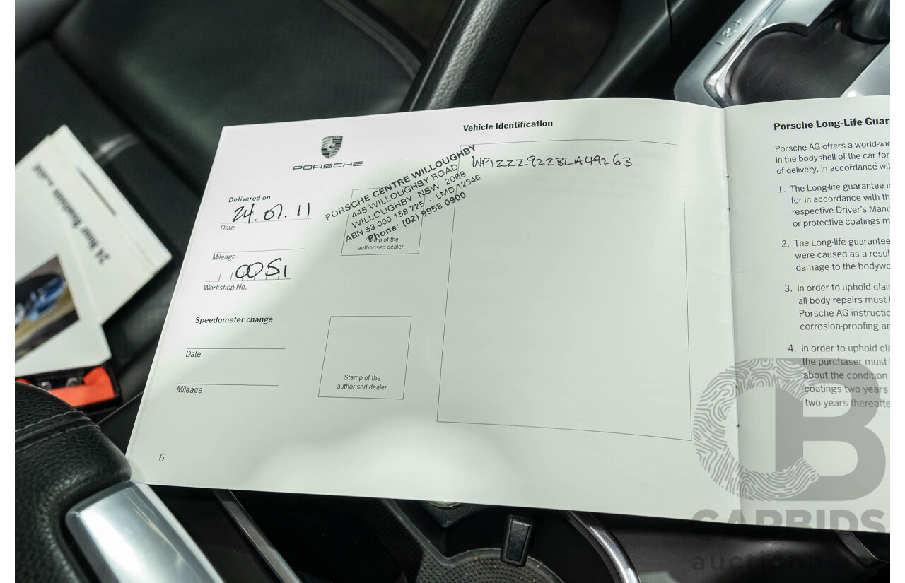 1/2011 Porsche Cayenne S 4d Wagon Metallic Black V8 4.8L