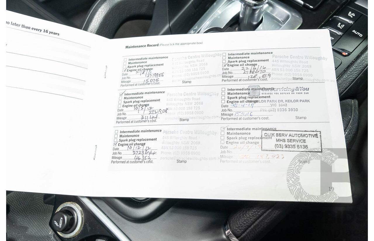 1/2011 Porsche Cayenne S 4d Wagon Metallic Black V8 4.8L