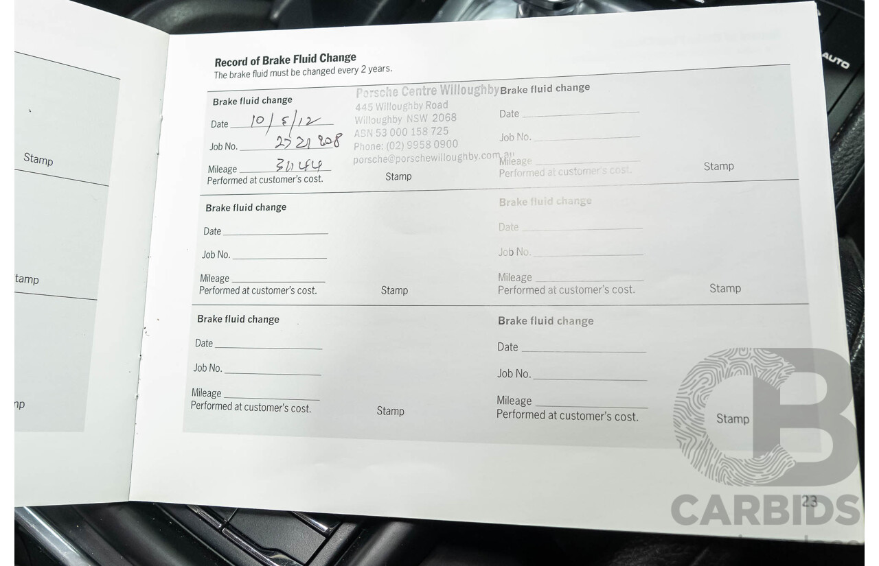 1/2011 Porsche Cayenne S 4d Wagon Metallic Black V8 4.8L