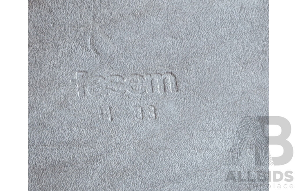 Good Tan Leather and Chromed Metal B3 Wassily Chair by Fasem, First of Two 