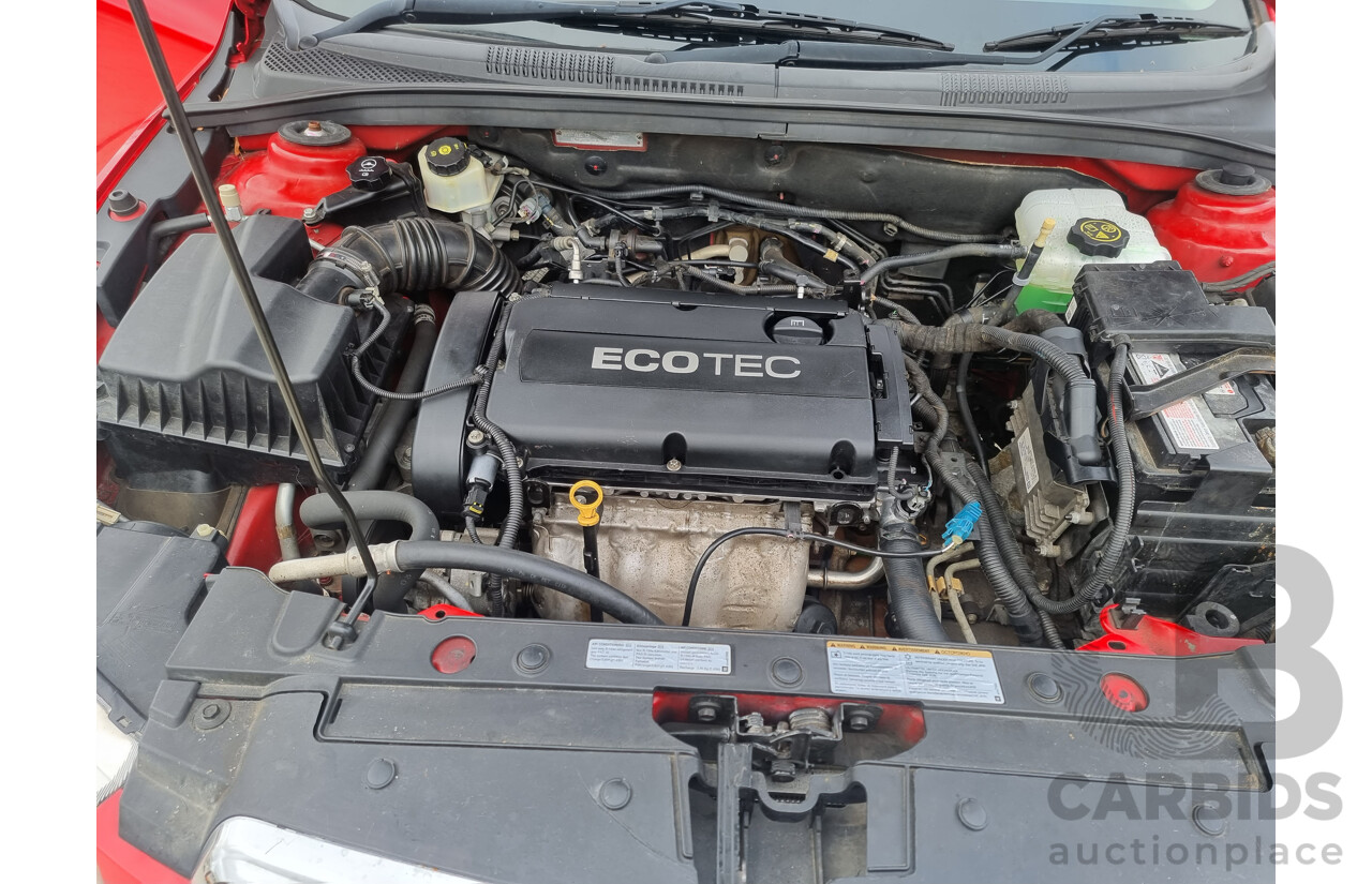 8/2012 Holden Cruze CDX JH MY12 4d Sedan Red 1.8L