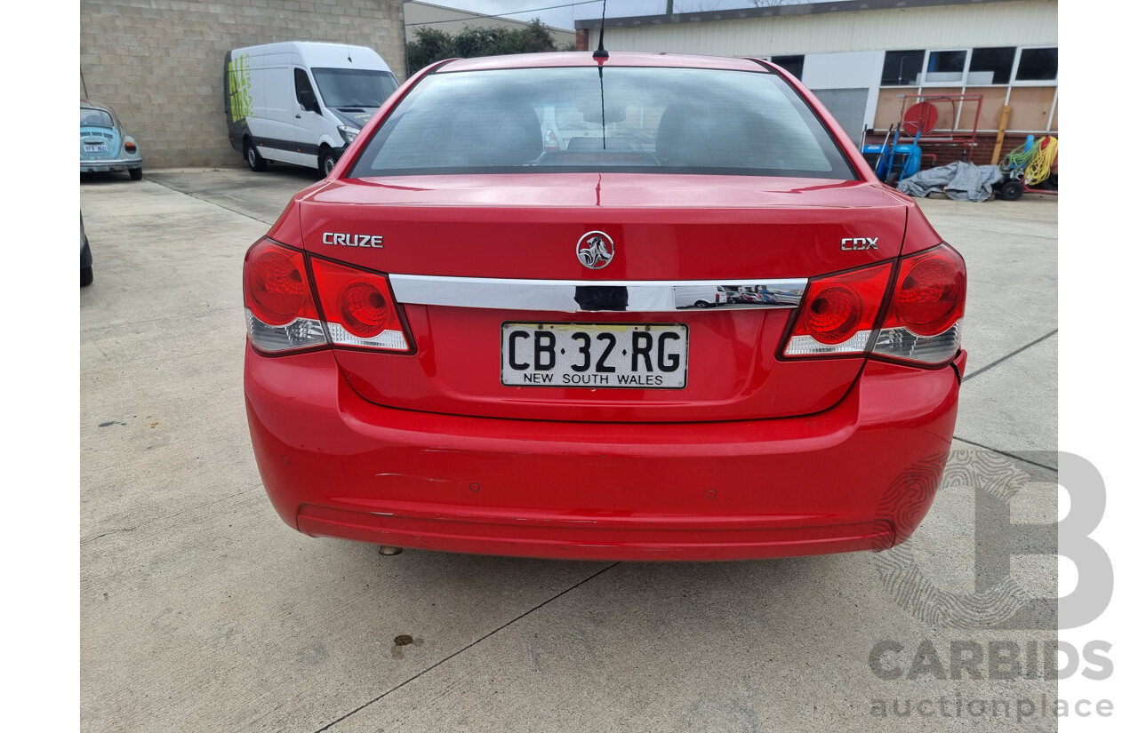 8/2012 Holden Cruze CDX JH MY12 4d Sedan Red 1.8L