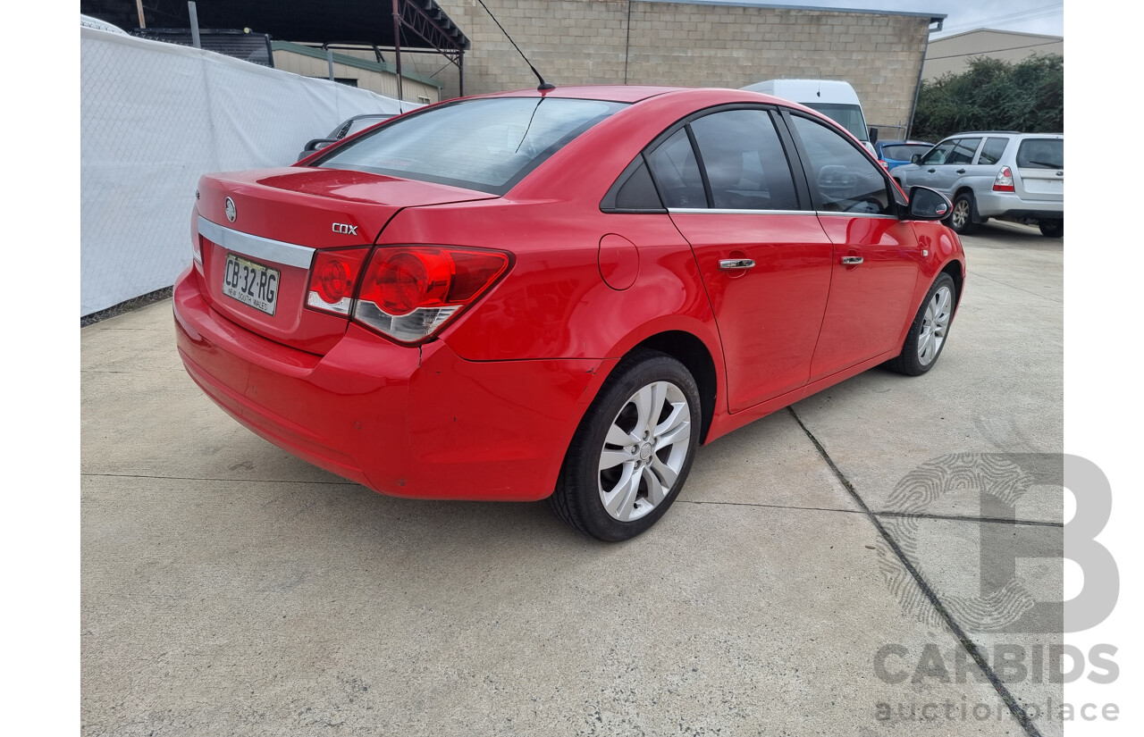 8/2012 Holden Cruze CDX JH MY12 4d Sedan Red 1.8L