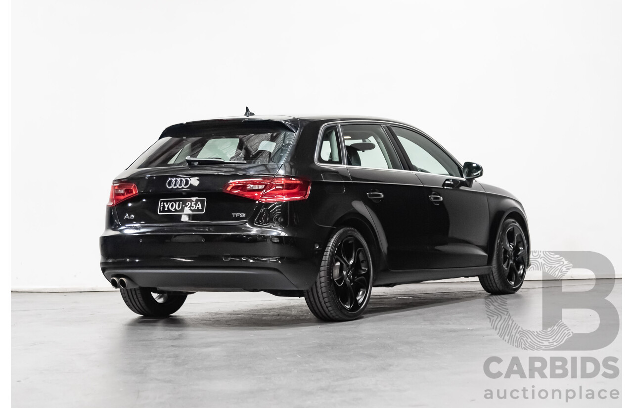6/2015 Audi A3 Sportback 1.8 TFSI Ambition 8V 5d Hatchback Black 1.8L Turbo