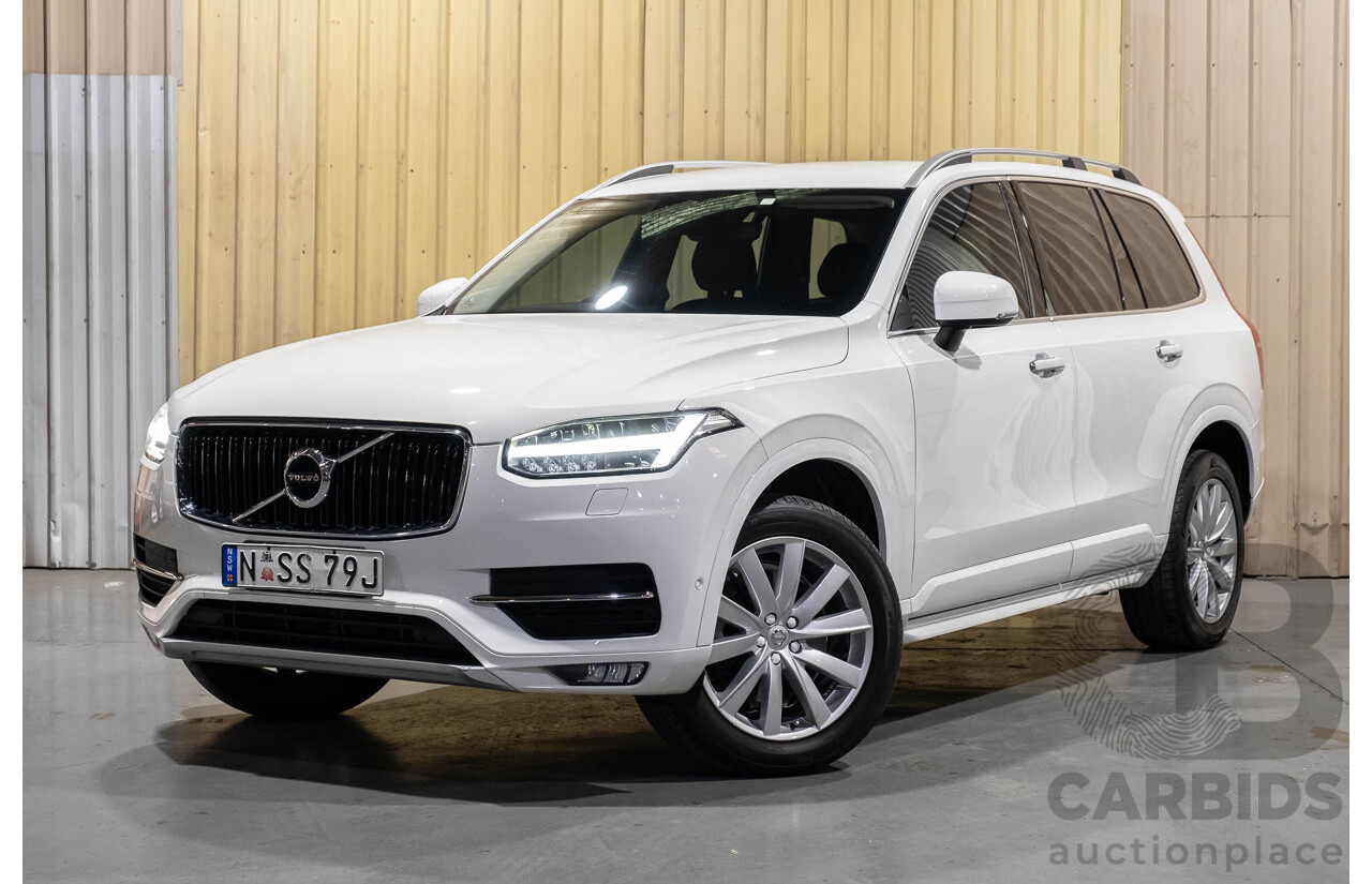 1/2016 Volvo XC90 T6 2.0 Momentum 256 MY16 4d Wagon White Twincharge 2.0L - 7 Seater