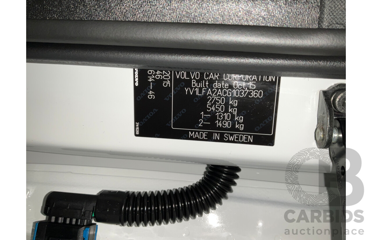 1/2016 Volvo XC90 T6 2.0 Momentum 256 MY16 4d Wagon White Twincharge 2.0L - 7 Seater