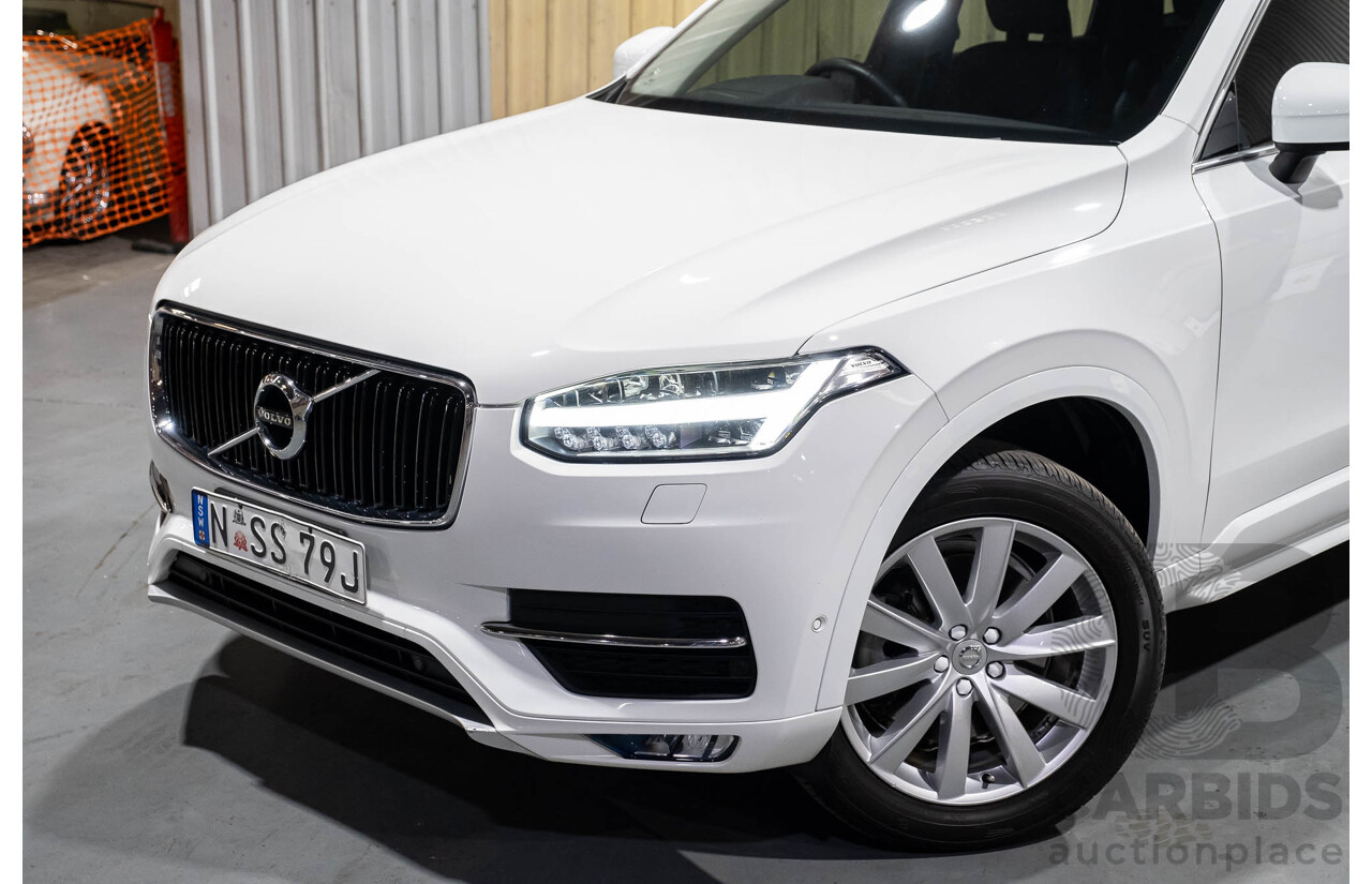 1/2016 Volvo XC90 T6 2.0 Momentum 256 MY16 4d Wagon White Twincharge 2.0L - 7 Seater