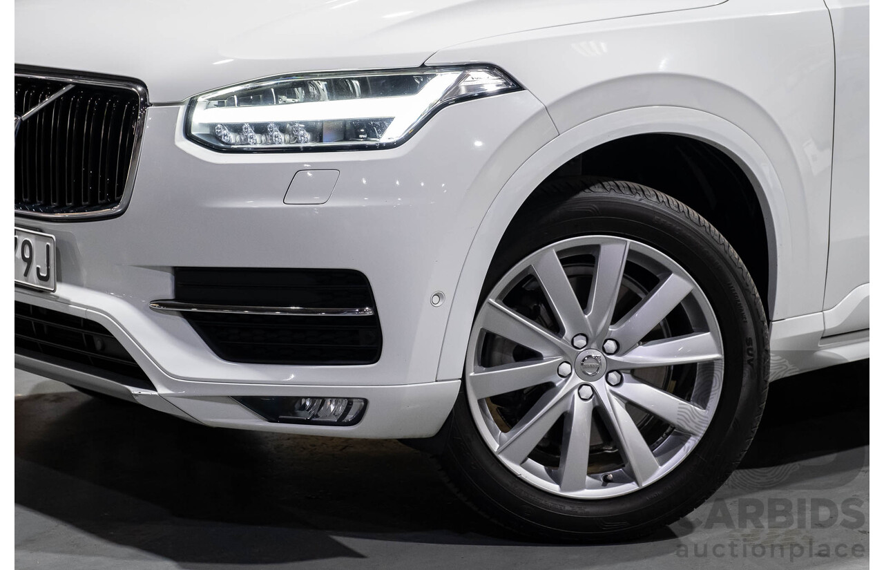 1/2016 Volvo XC90 T6 2.0 Momentum 256 MY16 4d Wagon White Twincharge 2.0L - 7 Seater