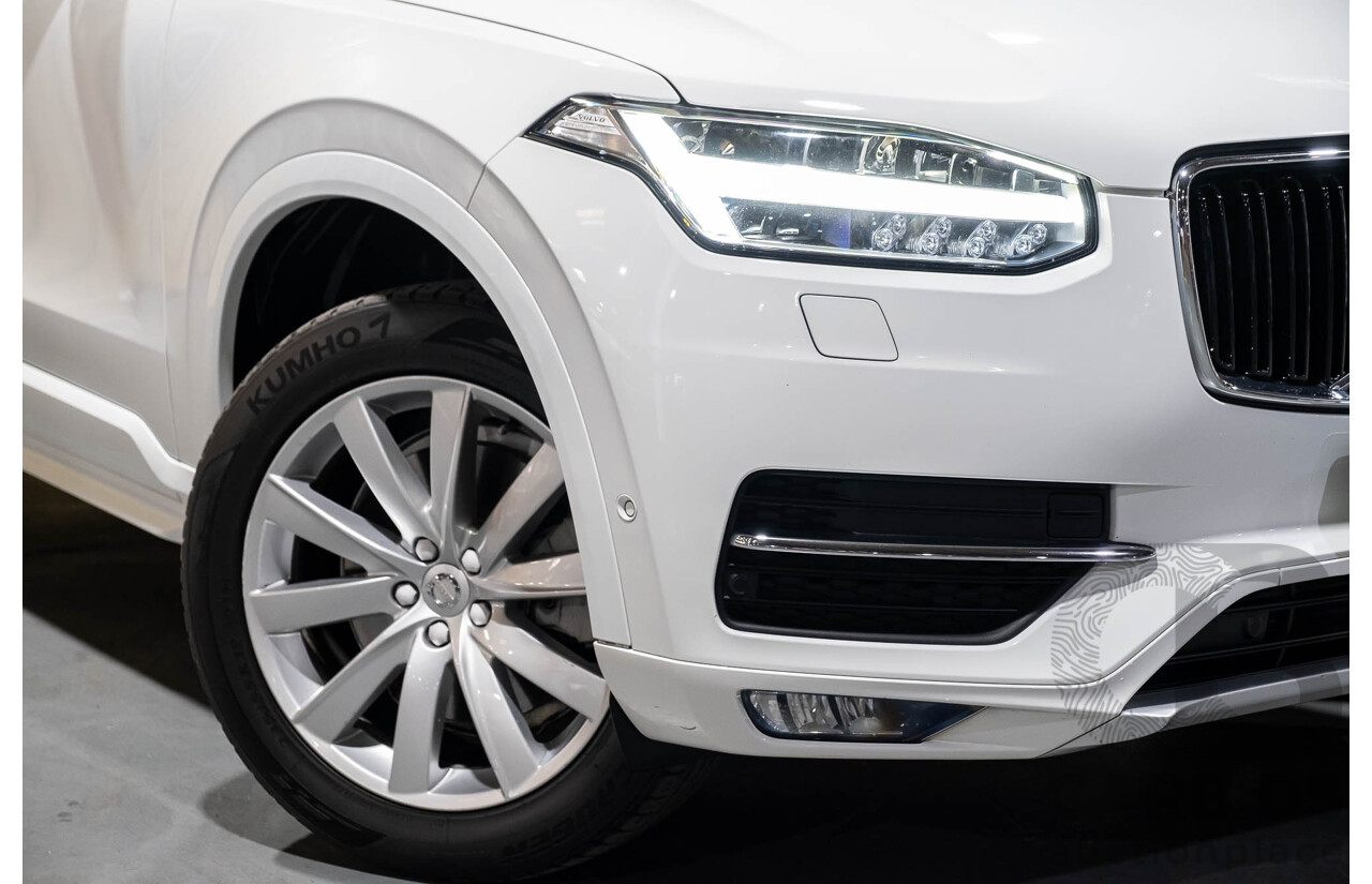 1/2016 Volvo XC90 T6 2.0 Momentum 256 MY16 4d Wagon White Twincharge 2.0L - 7 Seater
