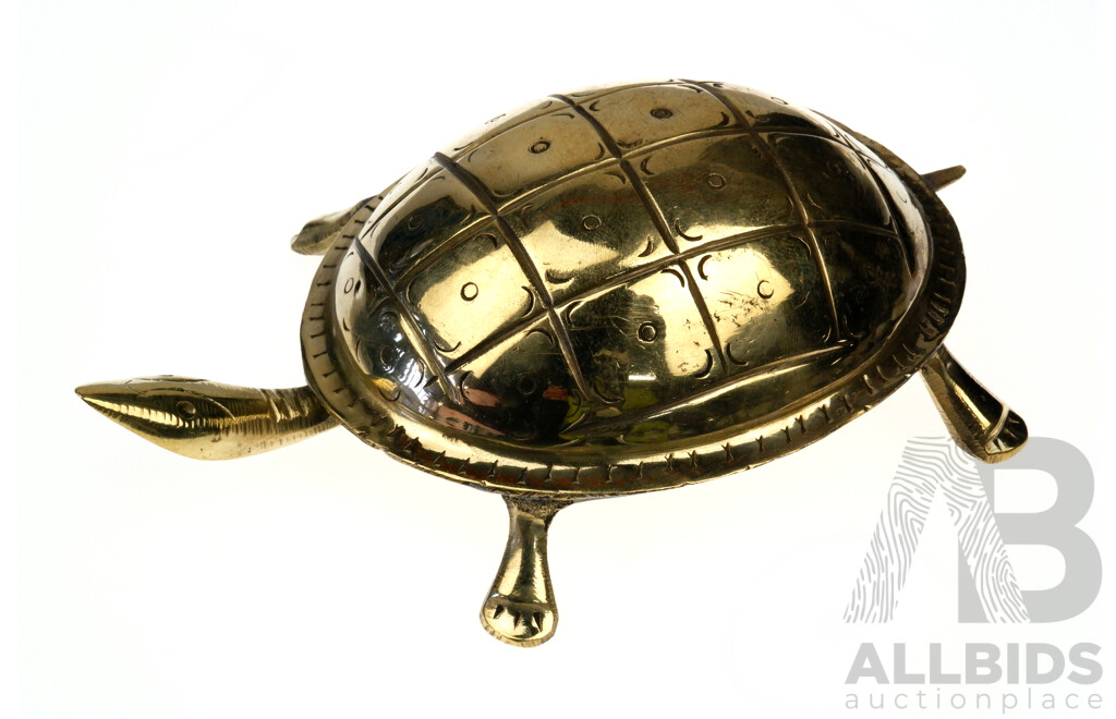 Handmade Ceylonese Brass Tortoise