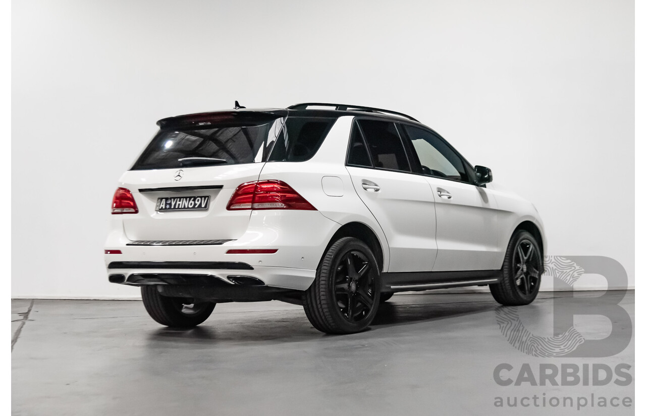 3/2017 Mercedes-Benz GLE 250 d 166 4d Wagon White 2.1L Turbo Diesel