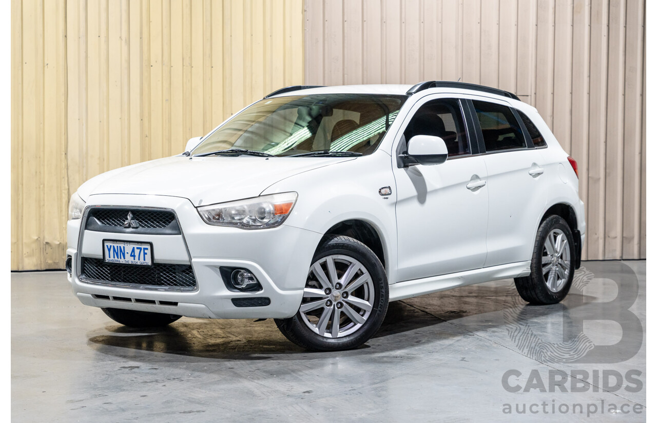 7/2010 Mitsubishi ASX Aspire (4WD) XA 4d Wagon White Turbo Diesel 1.8L