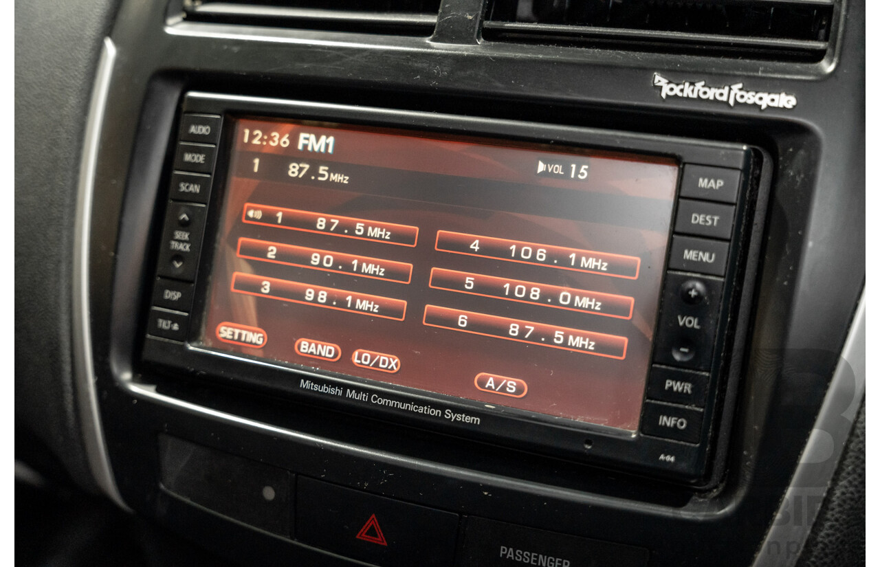 7/2010 Mitsubishi ASX Aspire (4WD) XA 4d Wagon White Turbo Diesel 1.8L