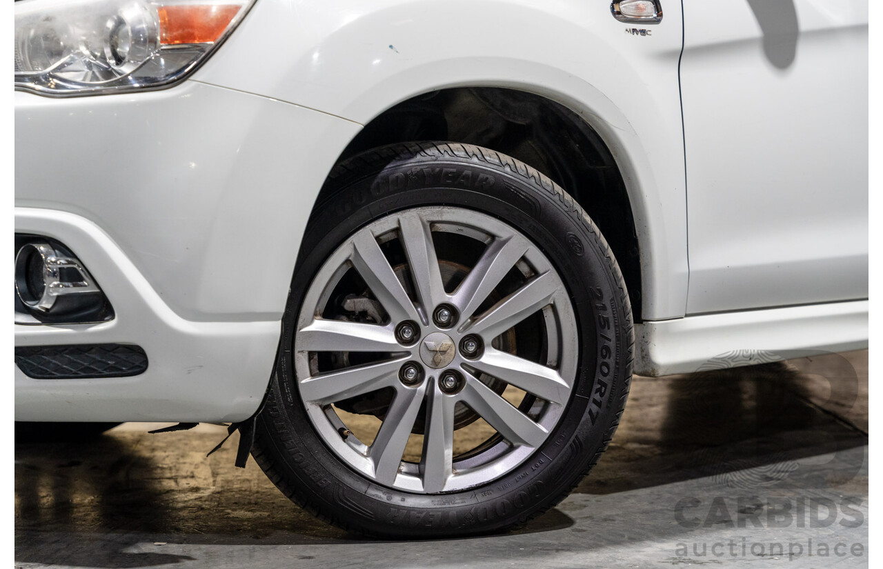 7/2010 Mitsubishi ASX Aspire (4WD) XA 4d Wagon White Turbo Diesel 1.8L