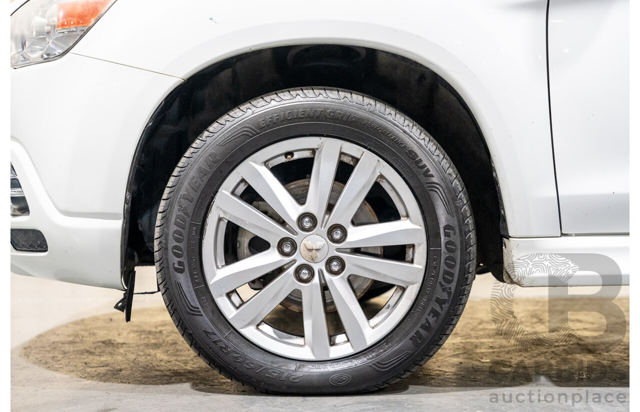 7/2010 Mitsubishi ASX Aspire (4WD) XA 4d Wagon White Turbo Diesel 1.8L