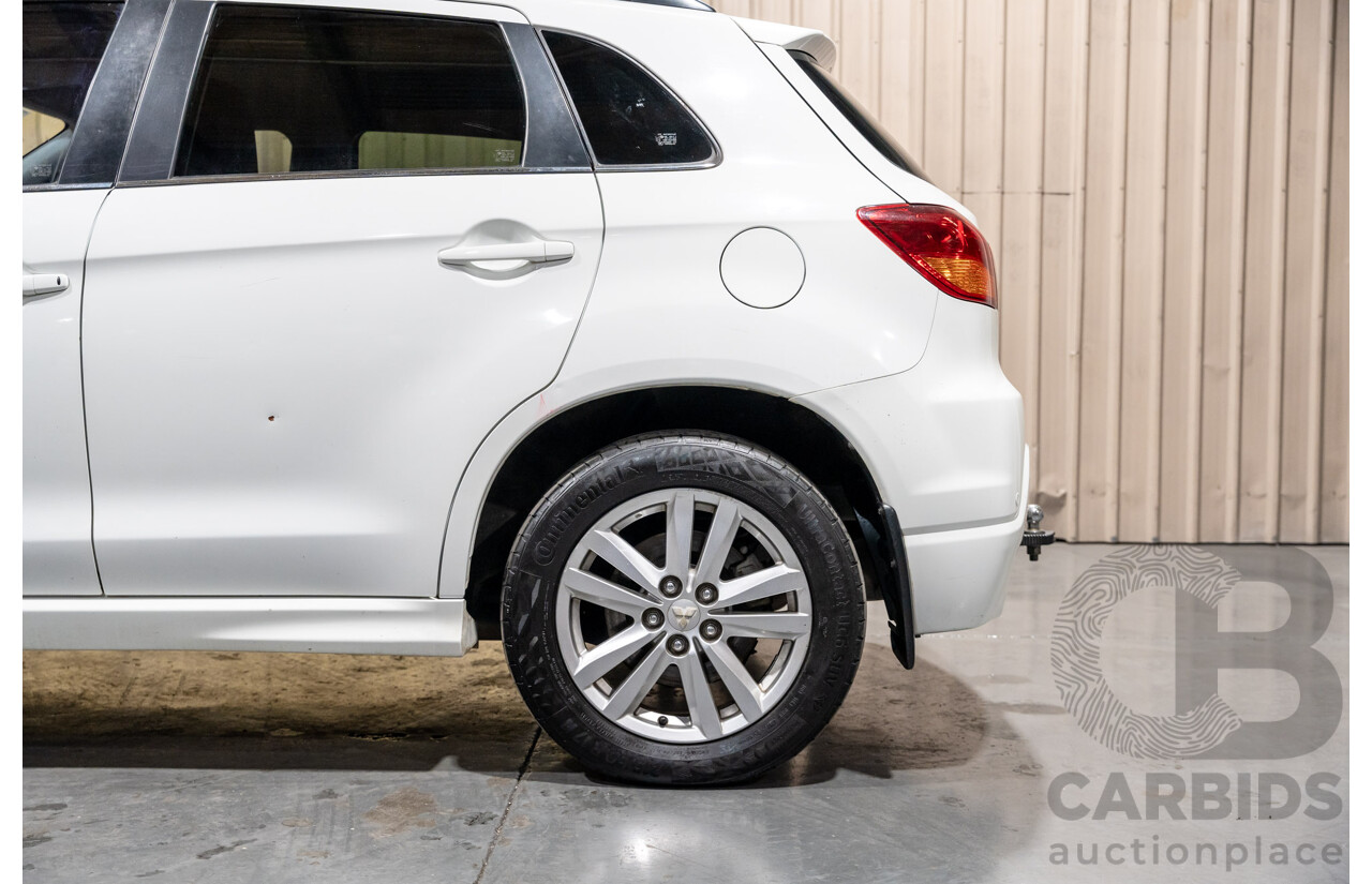 7/2010 Mitsubishi ASX Aspire (4WD) XA 4d Wagon White Turbo Diesel 1.8L