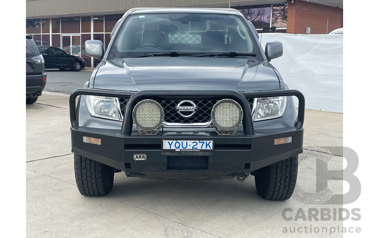 12/2012 Nissan Navara RX (4x4) D40 MY12 King C/Chas Grey 2.5L