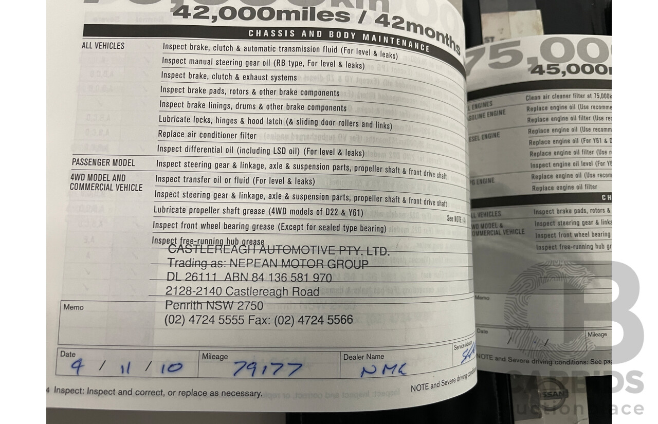 4/2006 Nissan X-Trail ST-S  (4x4) T30 MY06 4d Wagon Silver 2.5L