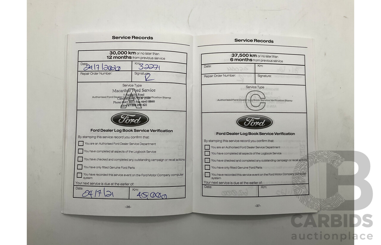 11/2018 Ford Endura Trend (AWD) CA MY19 4d Wagon Silver Turbo Diesel 2.0L