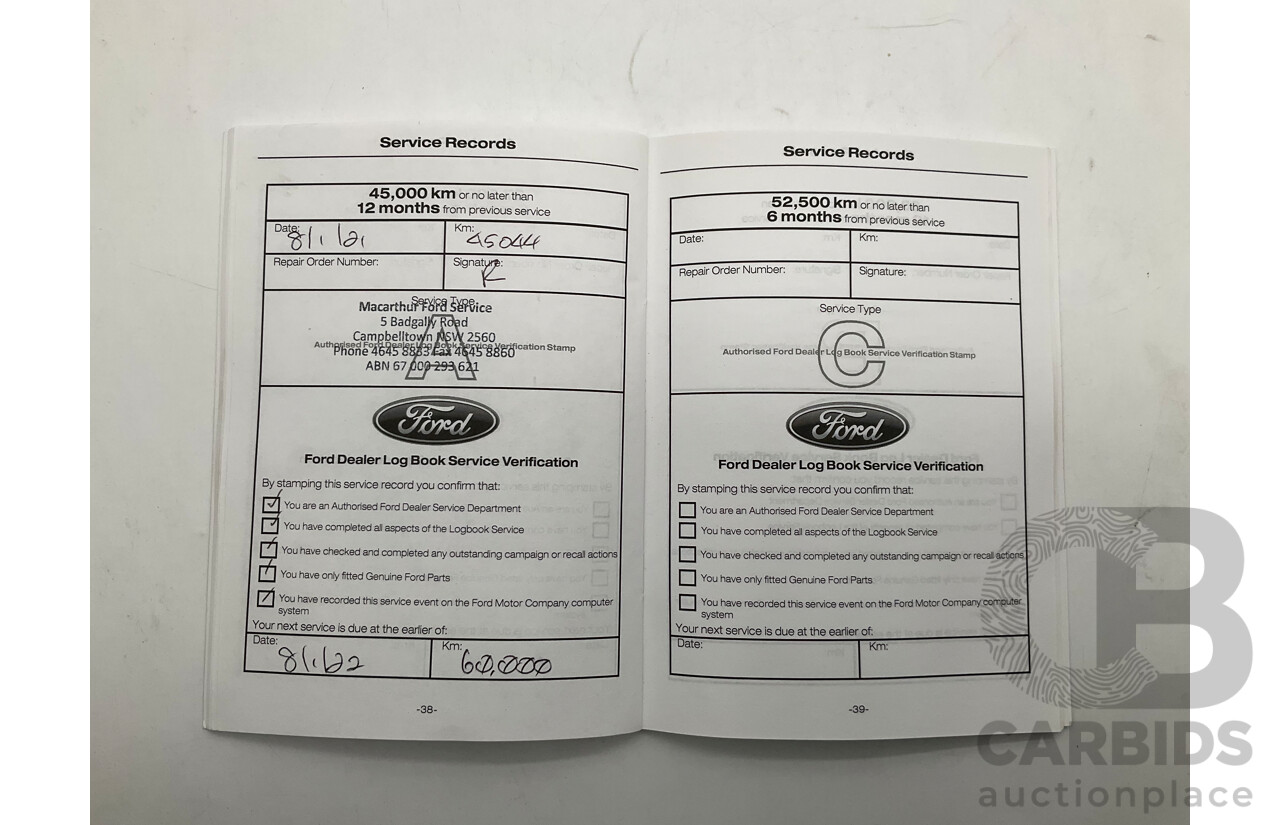 11/2018 Ford Endura Trend (AWD) CA MY19 4d Wagon Silver Turbo Diesel 2.0L