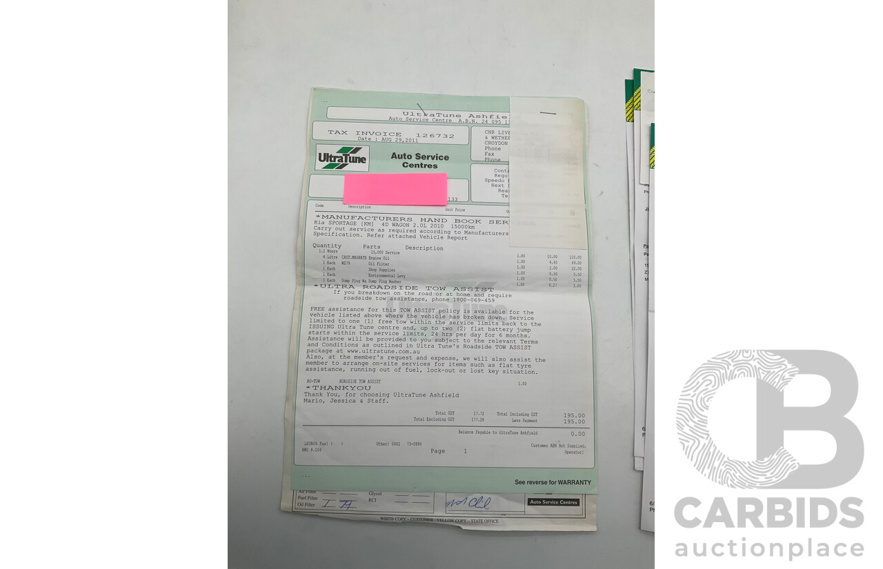 7/2010 Kia Sportage Si SL 4d Wagon Black 2.0L