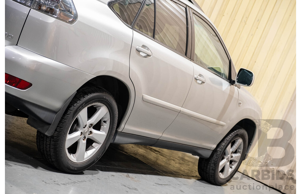 4/2006 Lexus RX350 Sports Luxury GSU35R 4d Wagon Silver V6 3.5L