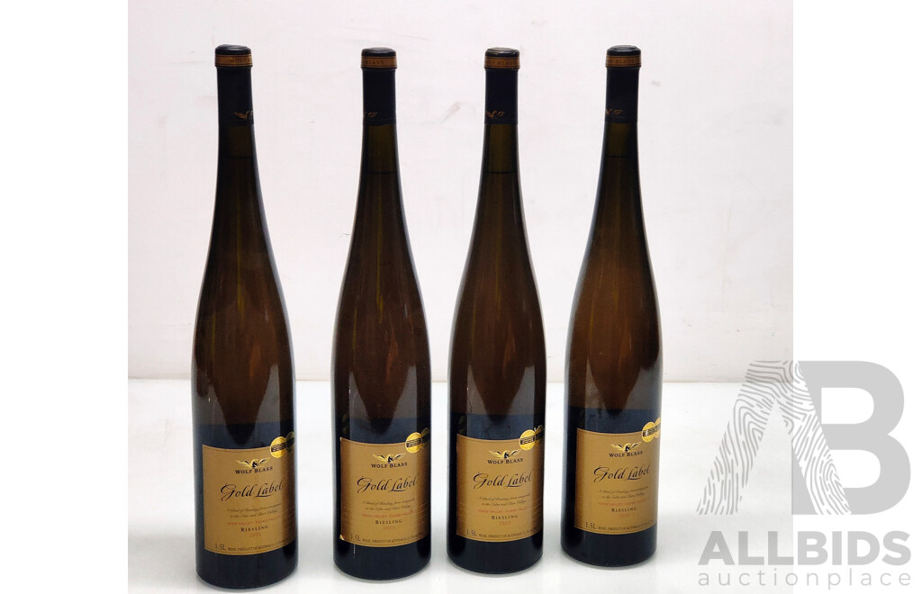 TIM Knappstein 1994 Clare Valley and Wolf Blass Gold Label 2003 Rieslings - Lot of 7