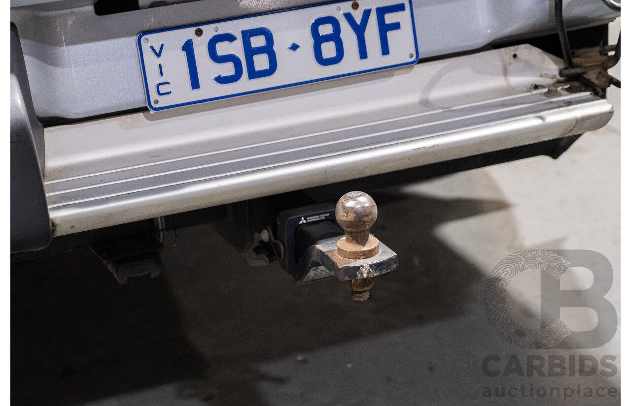 4/2011 Mitsubishi Triton GLX MN MY11 Double Cab Utility Silver Turbo Diesel 2.5L