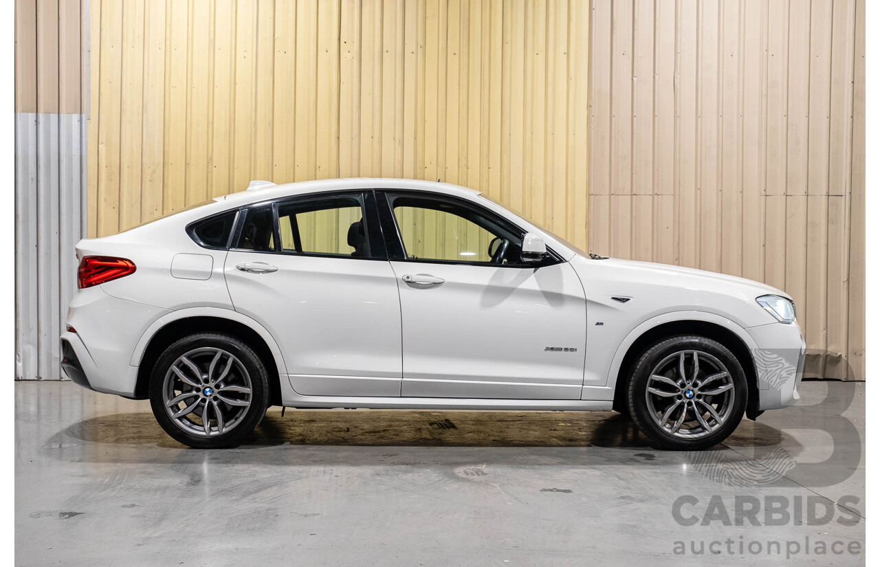 10/2015 BMW X4 Xdrive 20i M-Sport F26 MY15 5d Coupe White Turbo 2.0L