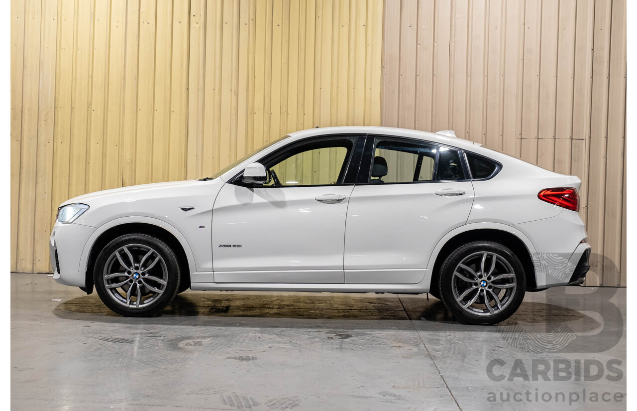10/2015 BMW X4 Xdrive 20i M-Sport F26 MY15 5d Coupe White Turbo 2.0L