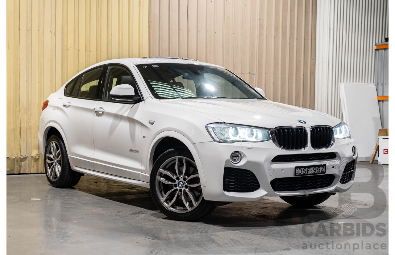 10/2015 BMW X4 Xdrive 20i M-Sport F26 MY15 5d Coupe White Turbo 2.0L