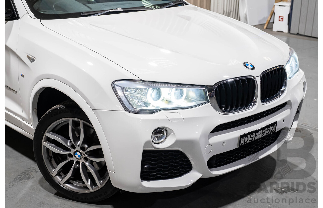 10/2015 BMW X4 Xdrive 20i M-Sport F26 MY15 5d Coupe White Turbo 2.0L