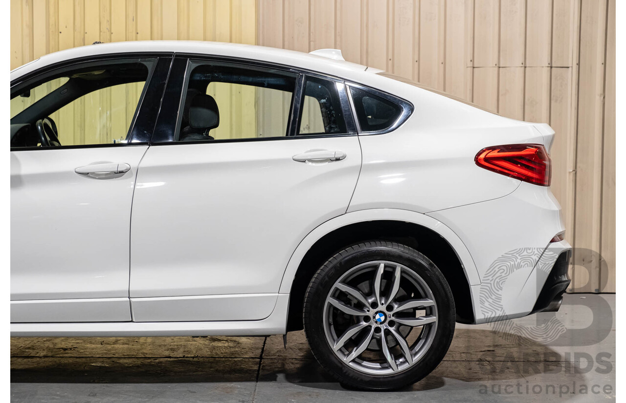 10/2015 BMW X4 Xdrive 20i M-Sport F26 MY15 5d Coupe White Turbo 2.0L