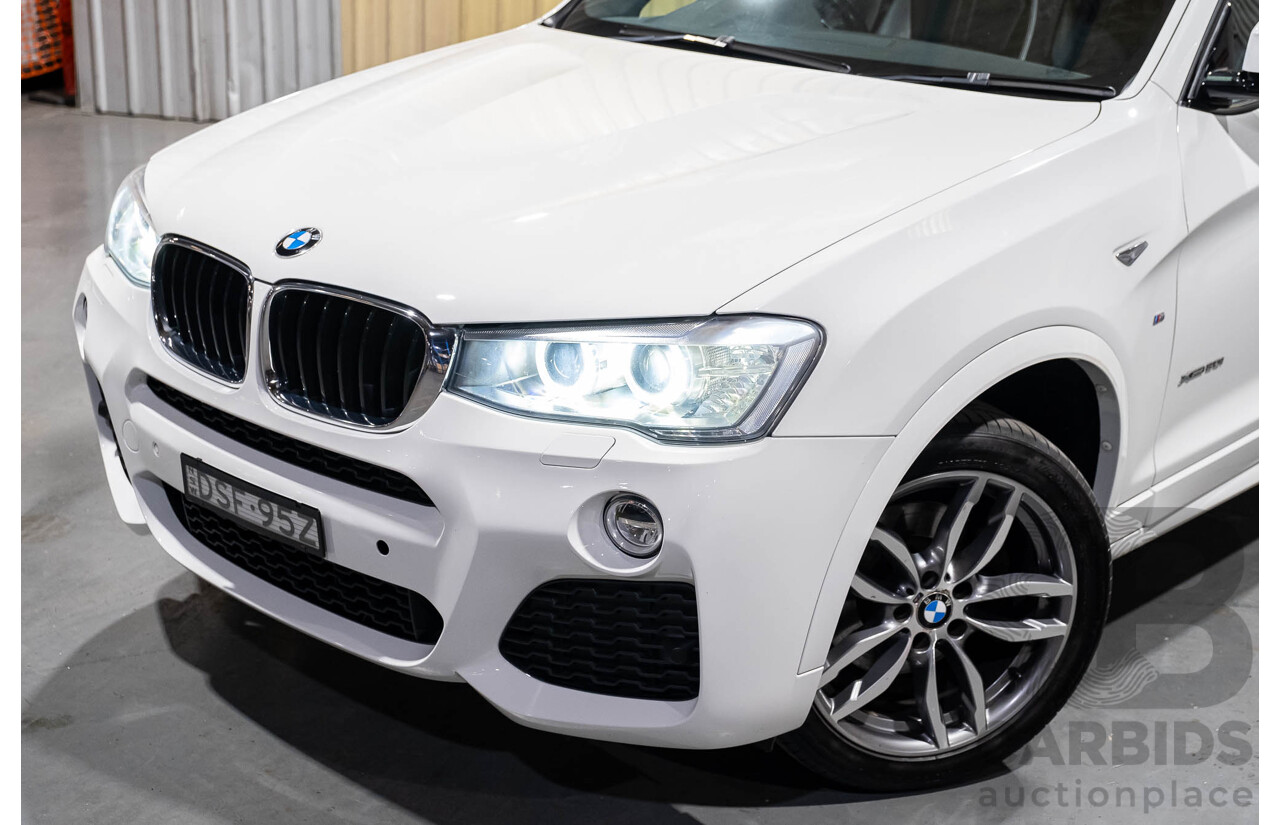10/2015 BMW X4 Xdrive 20i M-Sport F26 MY15 5d Coupe White Turbo 2.0L
