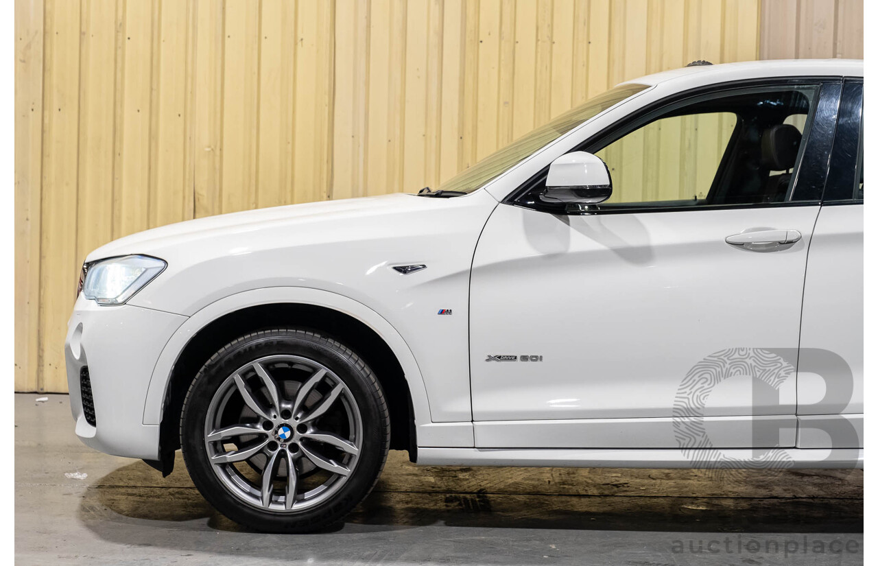 10/2015 BMW X4 Xdrive 20i M-Sport F26 MY15 5d Coupe White Turbo 2.0L