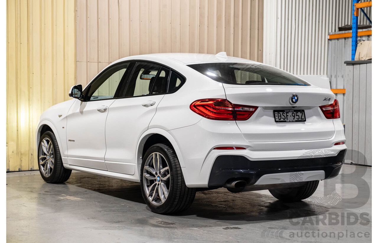10/2015 BMW X4 Xdrive 20i M-Sport F26 MY15 5d Coupe White Turbo 2.0L