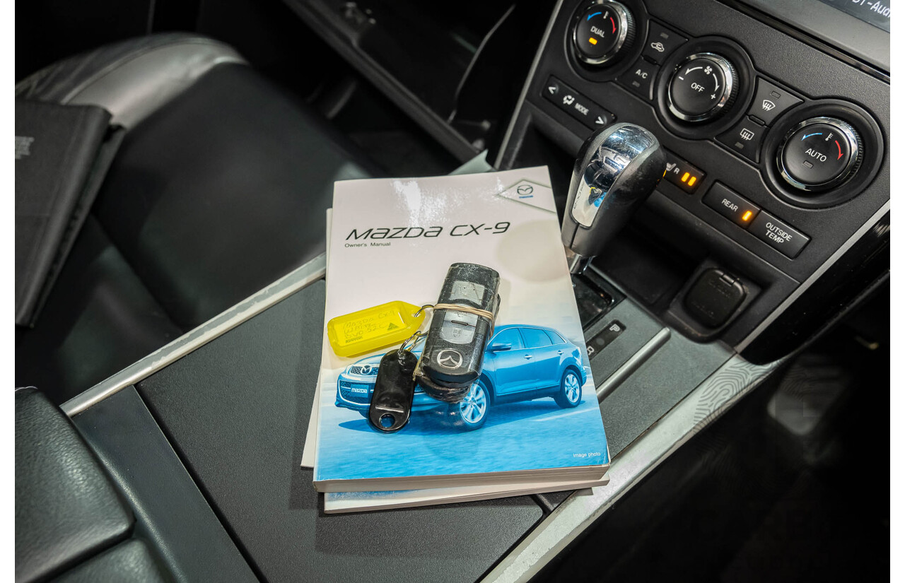 12/2010 Mazda CX-9 Grand Touring (AWD) MY10 Upgrade 4d Wagon White 7 Seater V6 3.7L