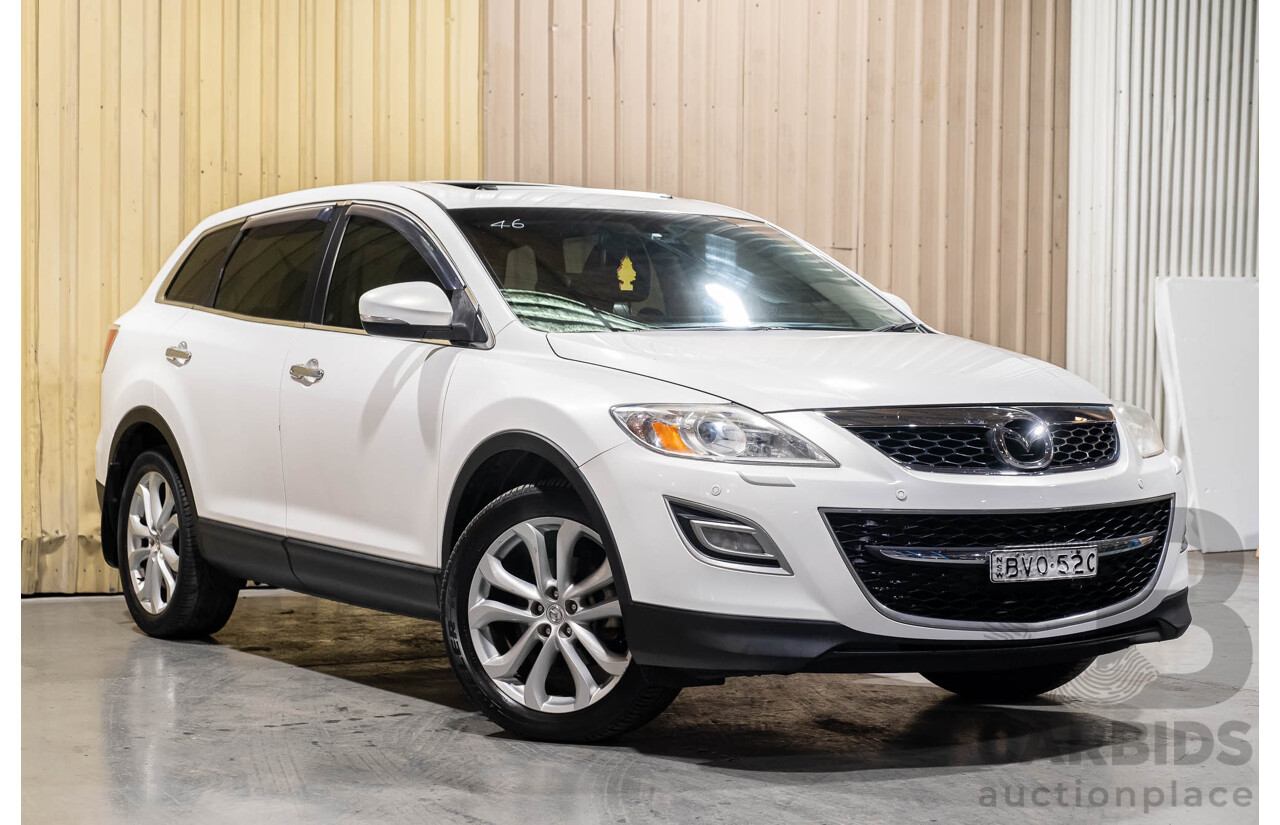 12/2010 Mazda CX-9 Grand Touring (AWD) MY10 Upgrade 4d Wagon White 7 Seater V6 3.7L