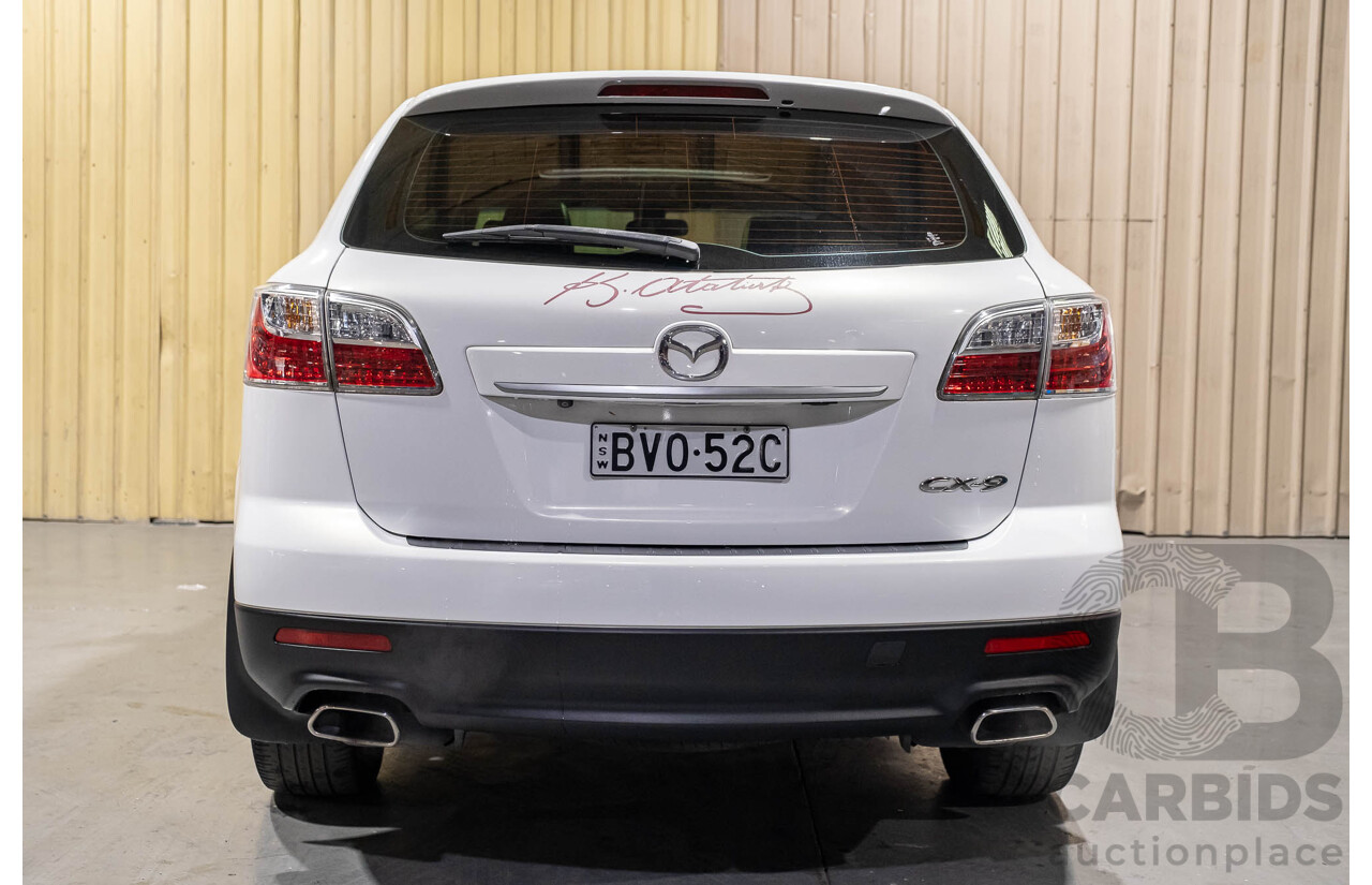 12/2010 Mazda CX-9 Grand Touring (AWD) MY10 Upgrade 4d Wagon White 7 Seater V6 3.7L