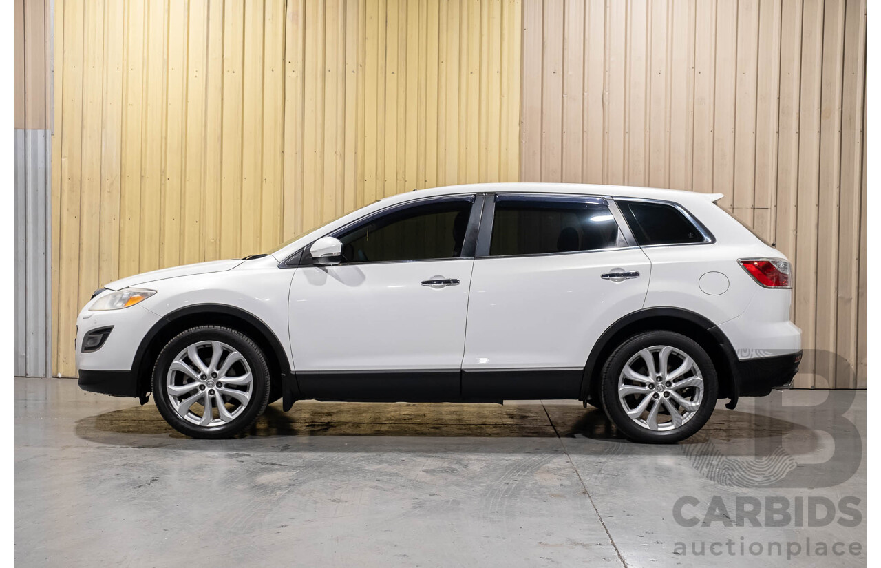 12/2010 Mazda CX-9 Grand Touring (AWD) MY10 Upgrade 4d Wagon White 7 Seater V6 3.7L