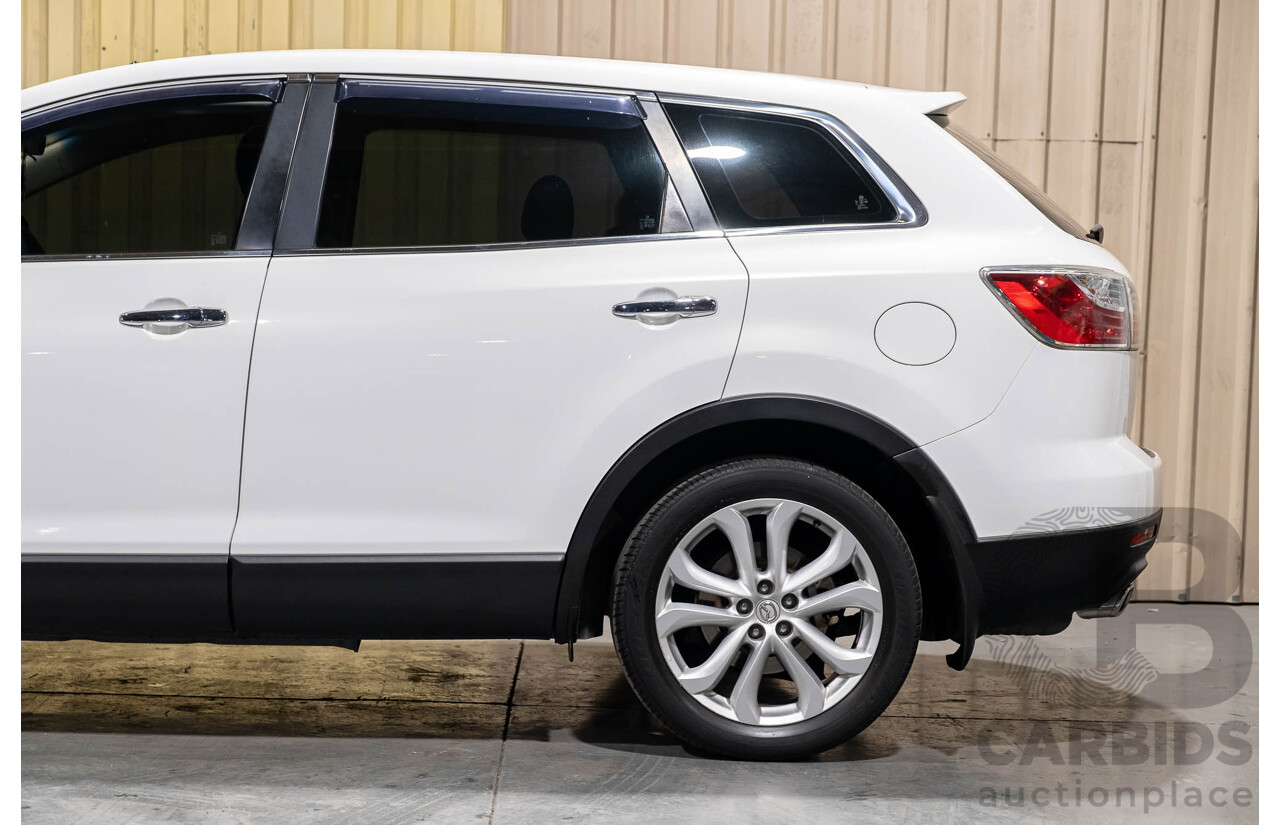 12/2010 Mazda CX-9 Grand Touring (AWD) MY10 Upgrade 4d Wagon White 7 Seater V6 3.7L