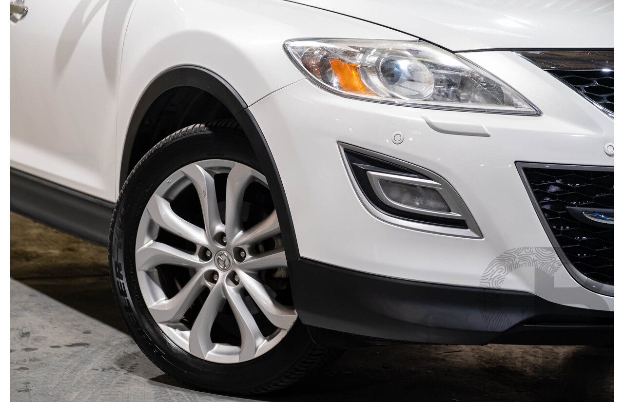 12/2010 Mazda CX-9 Grand Touring (AWD) MY10 Upgrade 4d Wagon White 7 Seater V6 3.7L