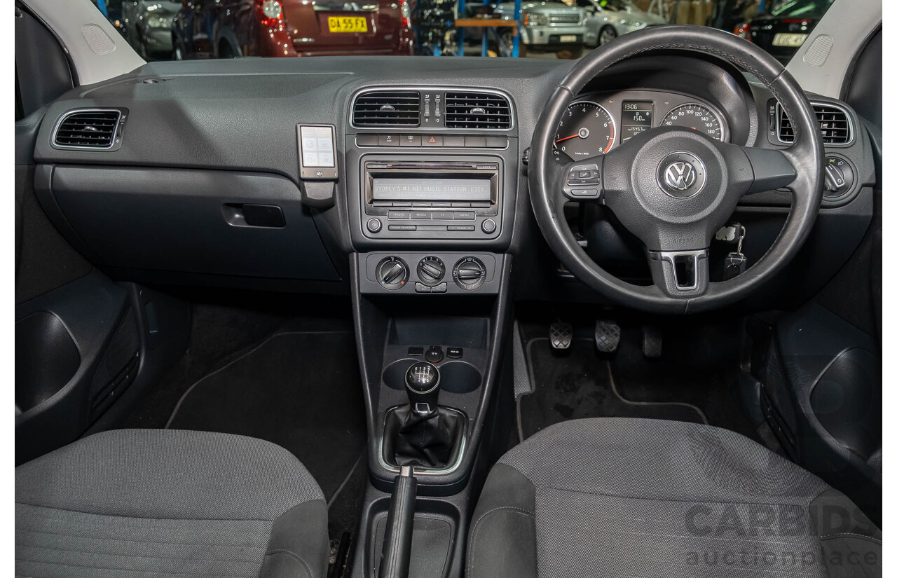 3/2013 Volkswagen Polo 77 TSI Comfortline 6R MY13 5d Hatchback Silver Turbo 1.2L