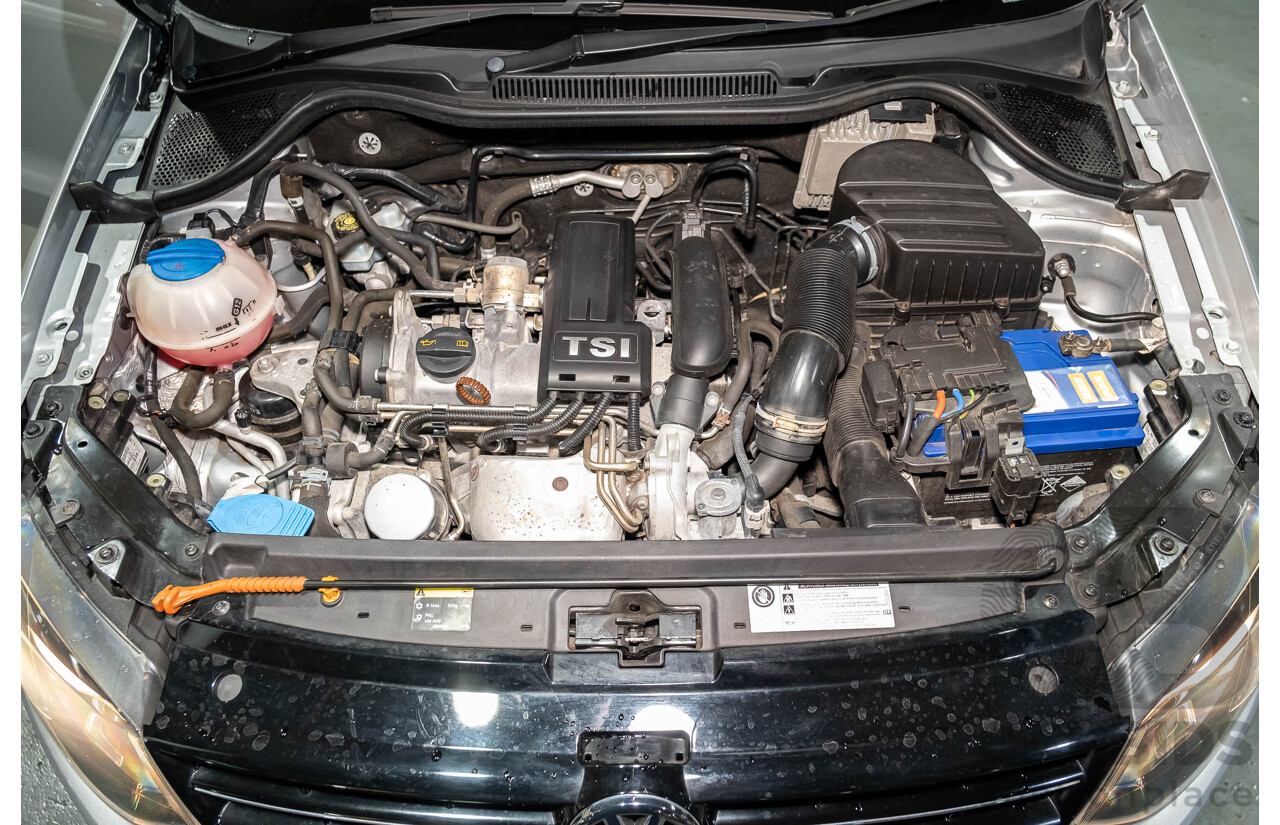 3/2013 Volkswagen Polo 77 TSI Comfortline 6R MY13 5d Hatchback Silver Turbo 1.2L