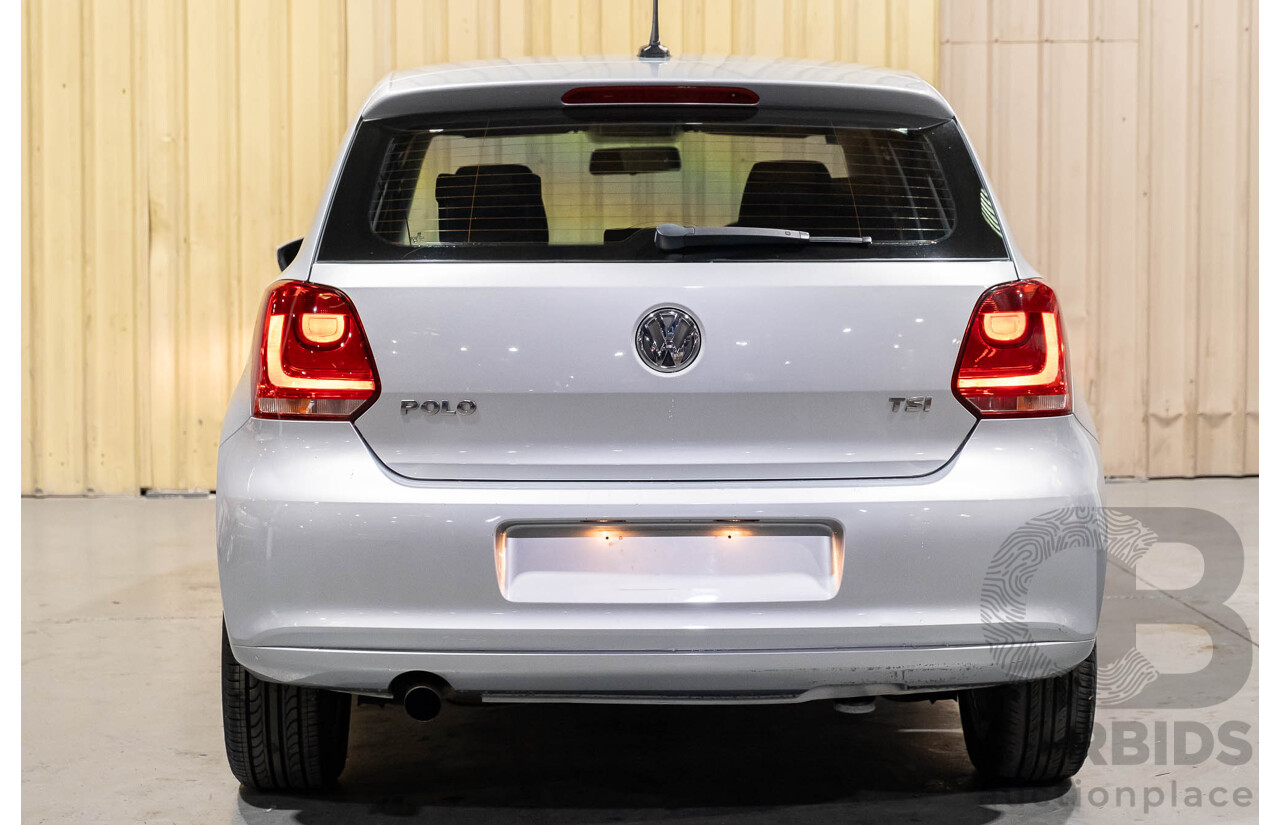 3/2013 Volkswagen Polo 77 TSI Comfortline 6R MY13 5d Hatchback Silver Turbo 1.2L