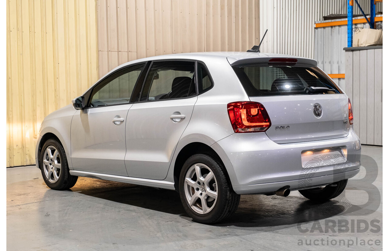 3/2013 Volkswagen Polo 77 TSI Comfortline 6R MY13 5d Hatchback Silver Turbo 1.2L
